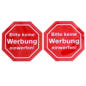 Aufkleber "Bitte keine Werbung einwerfen" im Angebot