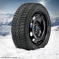 Autohaus24 - Winter-Komplettradsatz mit Stahlfelge - 14 Zoll im Angebot