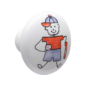 Beschläge - Porzellanknopf Motiv Junge im Angebot