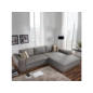 Stilando Eckcouch in Grau Sandrina im Angebot