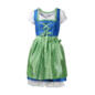 Damen-Dirndl mit Spitzenbluse und Schürze im Angebot