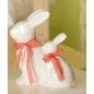 TrendDesign - Keramik Hase mit roter Schleife und Glöckchen Trend Design im Angebot