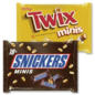 Mars-, Snickers-, Twix-, Bounty- oder Milky Way Minis im Angebot