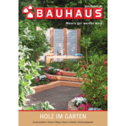 BAUHAUS Prospekt: "Holz im Garten"