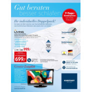 KARSTADT Prospekt: "Matratzen & Bettwaren - Gut beraten besser schlafen"