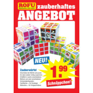 ROFU Kinderland Prospekt: "Aktion: Zauberwürfel im Angebot - 1,99€"